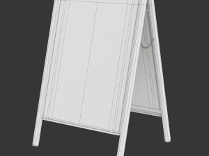 Street Sign A-form 3D Model