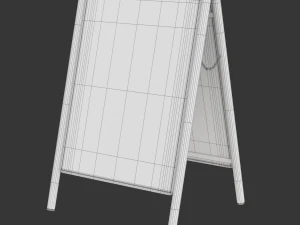 Street Sign A-form 3D Model