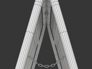 Street Sign A-form 3D Model