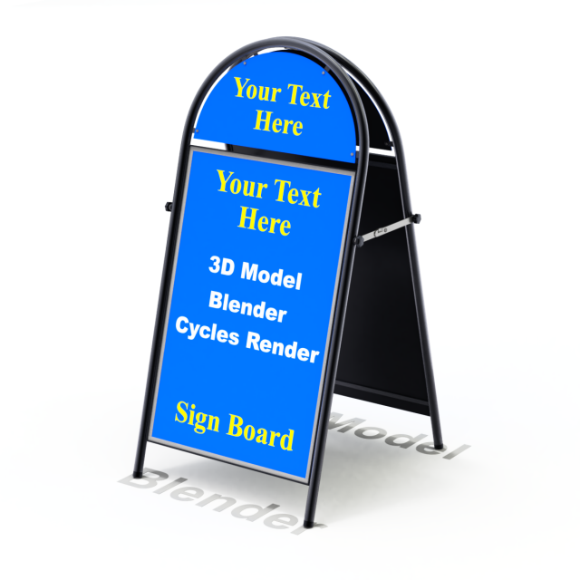 Street Sign round-form 3D 모델 .c4d .max .obj .3ds .fbx .stl .blend 