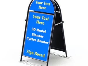 Segnale stradale di forma rotonda Modello 3D