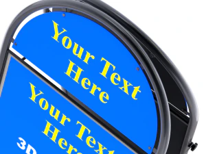 Placa de rua redonda Modelo 3D