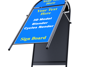 Street Sign round-form 3D 모델