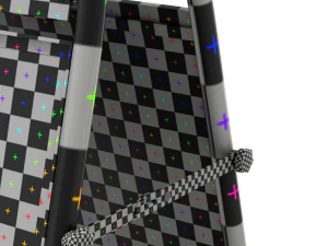 Placa de rua redonda Modelo 3D