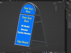 Street Sign round-form 3D 모델