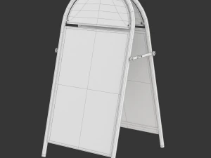 Placa de rua redonda Modelo 3D