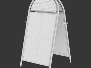 Placa de rua redonda Modelo 3D