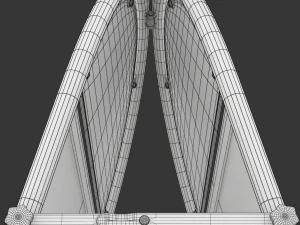 Placa de rua redonda Modelo 3D