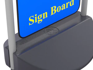 Street Sign double profile 3D Model
