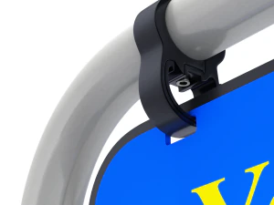 Street Sign double profile 3D Model