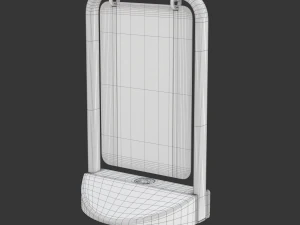 Street Sign double profile 3D Model