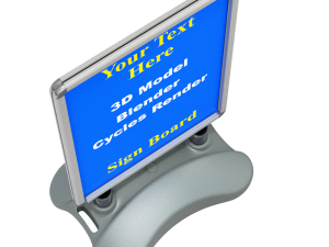 Street Sign water tank stand Modèle 3D
