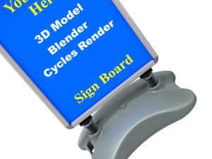 Street Sign water tank stand Modèle 3D