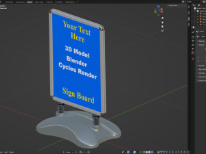 Street Sign water tank stand Modèle 3D