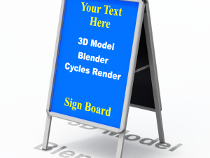 Street Sign sandwich form 3D Model