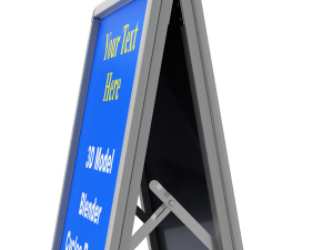 Street Sign sandwich form 3D-Modell