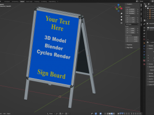 Street Sign sandwich form 3D-Modell