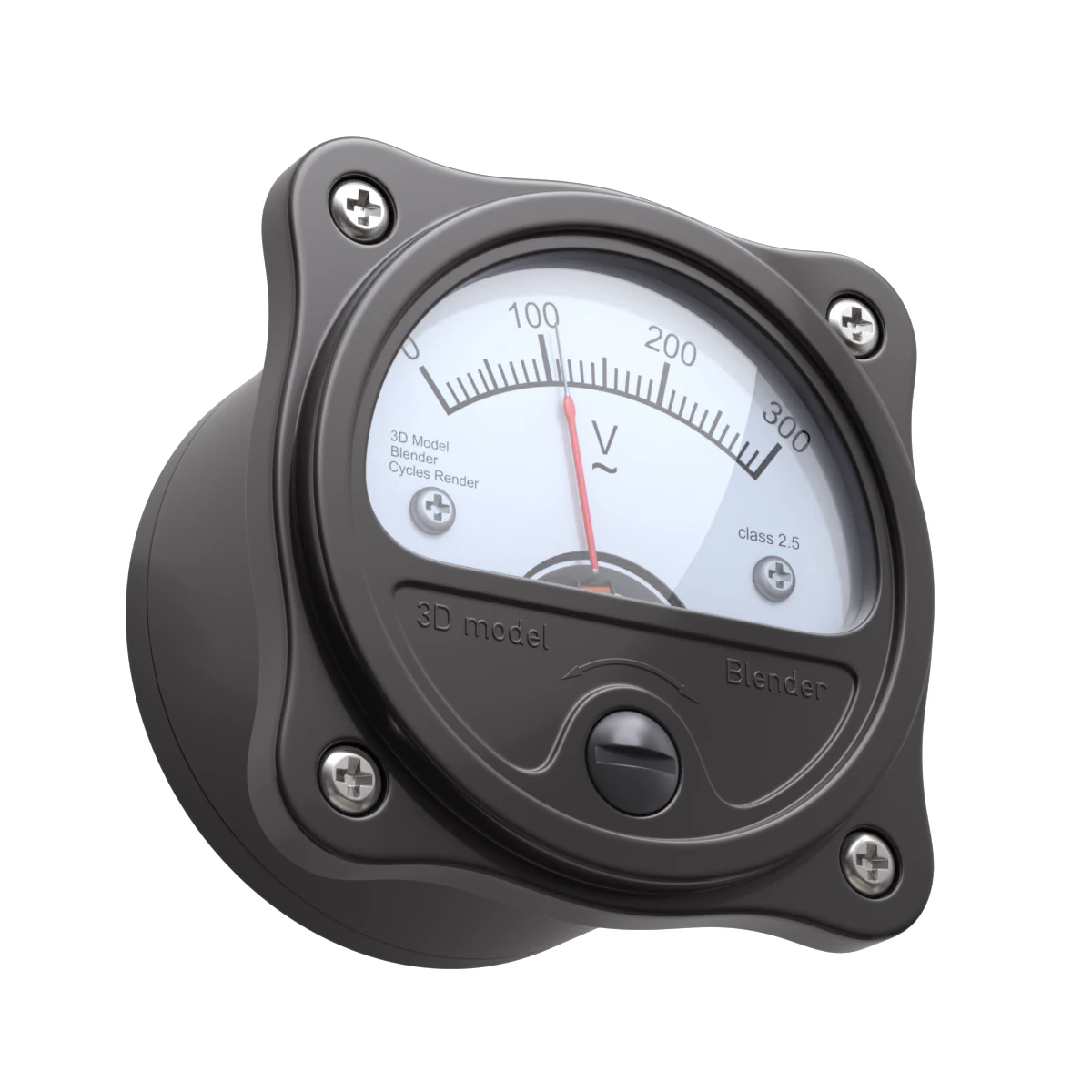 Indicatore analogico Modello 3D .c4d .max .obj .3ds .fbx .stl .blend