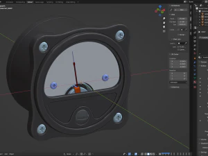 Indicatore analogico Modello 3D