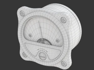 Indicatore analogico Modello 3D