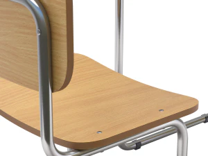 School Desk and Chair 3D Model