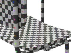 School Desk and Chair 3D Модель