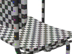School Desk and Chair 3D Model