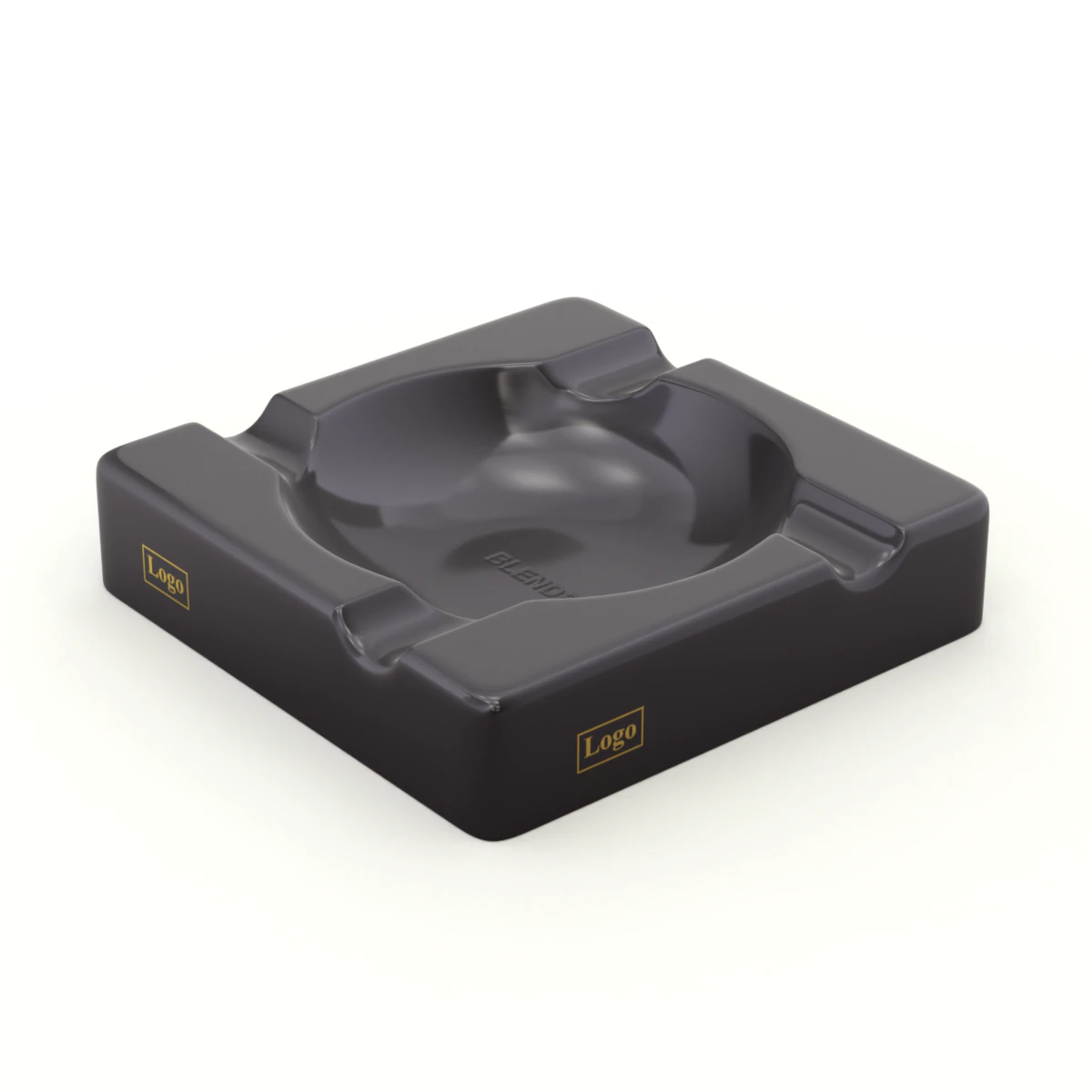 Ashtray Model 02 3D Model .c4d .max .obj .3ds .fbx .stl .blend