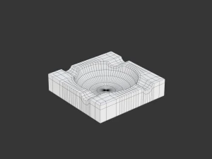 Ashtray Model 02 3D Model