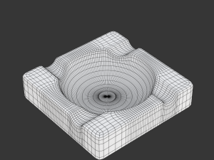 Ashtray Model 02 Model 3D