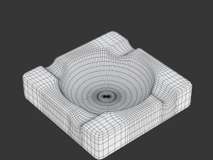 Ashtray Model 02 3D Model