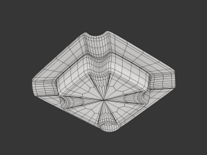 Ashtray Model 04 3D Model