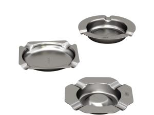 Metal Ashtray Set 09 3D Model