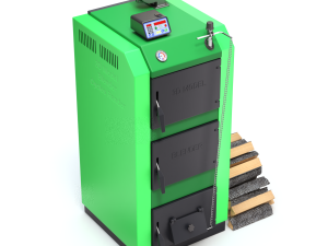 Solid Fuel Burning Boiler 3D Model