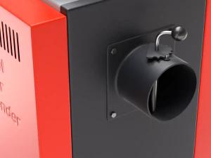 Solid Fuel Burning Boiler 3D Model