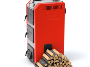 Solid Fuel Burning Boiler 3D Model
