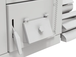 Solid Fuel Burning Boiler 3D Model