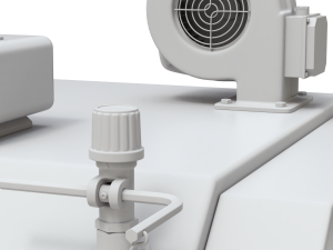 Solid Fuel Burning Boiler 3D Model