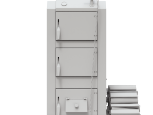 Solid Fuel Burning Boiler 3D Model