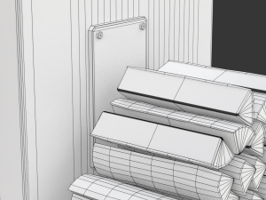 Solid Fuel Burning Boiler 3D Model