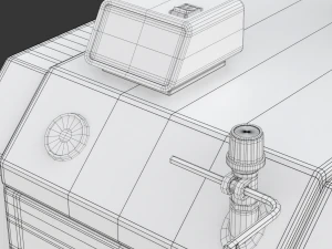 Solid Fuel Burning Boiler 3D Model