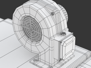 Solid Fuel Burning Boiler 3D Model