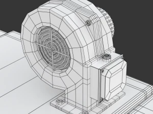Solid Fuel Burning Boiler 3D Model