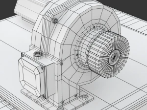 Solid Fuel Burning Boiler 3D Model