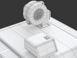 Solid Fuel Burning Boiler 3D Model