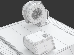 Solid Fuel Burning Boiler 3D Model
