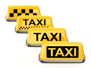 Taxi Sign Set 3D मॉडल