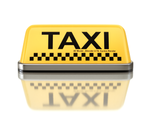 Taxi Sign Set 3D Model