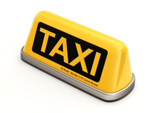Taxi Sign Set 3D Model