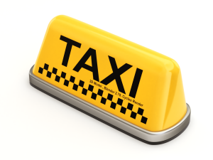 Taxi Sign Set 3D Model